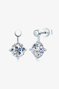 Adored 4 Carat Moissanite Drop Earrings - Hovatok