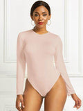 Round Neck Long Sleeve Bodysuit - Hovatok