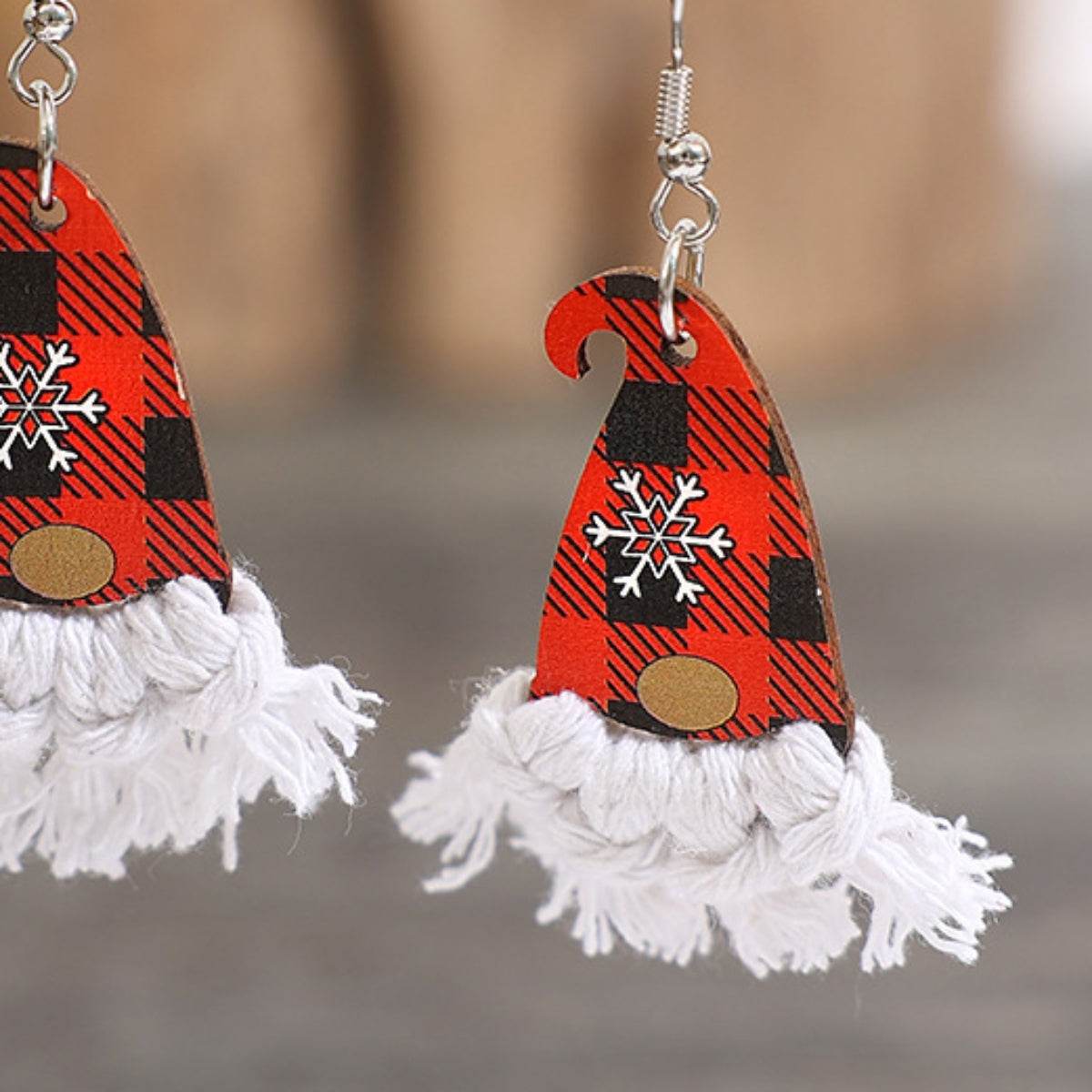 Xylem Pointed Hat Tassel Earrings - Hovatok