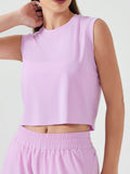 Millennia Round Neck Cropped Active Tank - Hovatok