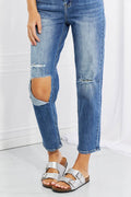 RISEN Full Size Emily High Rise Relaxed Jeans - Hovatok