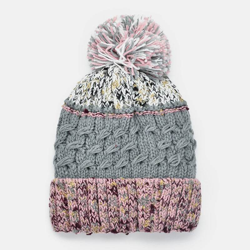 Contrast Thermal Hat with Pompom - Hovatok