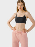 Millennia Crisscross Back Scoop Neck Active Cami with Detachable Chest Pads - Hovatok