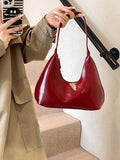 PU Leather Moon Shape Shoulder Bag - Hovatok