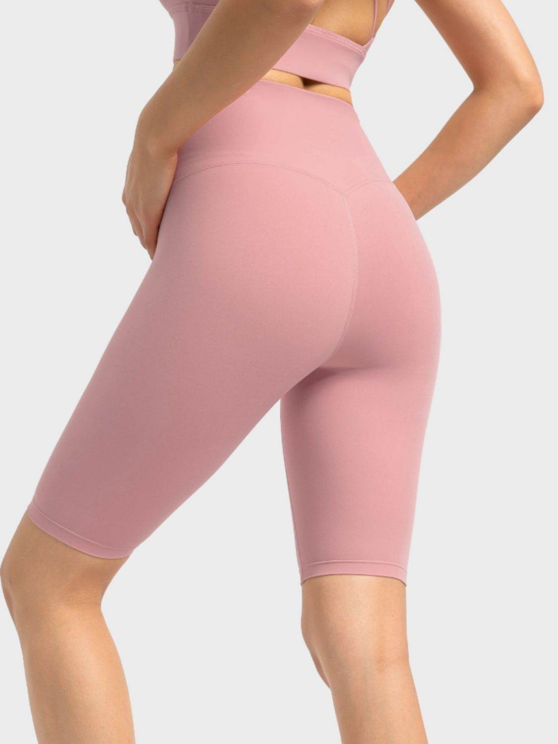 Millennia High Rise Wide Waistband Active Shorts - Hovatok