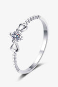 Adored Moissanite Heart 925 Sterling Silver Ring - Hovatok