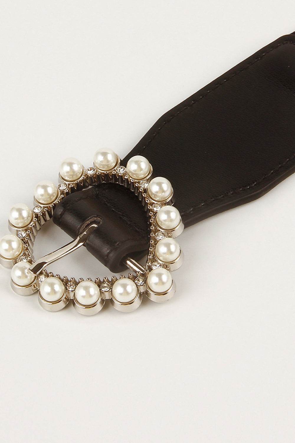 Pearl Heart Buckle Elastic Belt - Hovatok