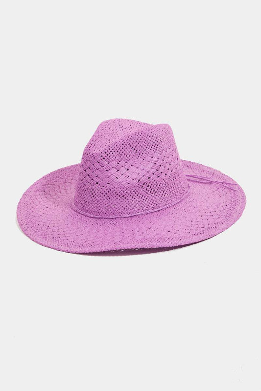 Fame Straw Braided Sun Hat - Hovatok