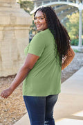 Basic Bae Bamboo Full Size V-Neck Short Sleeve T-Shirt - Hovatok