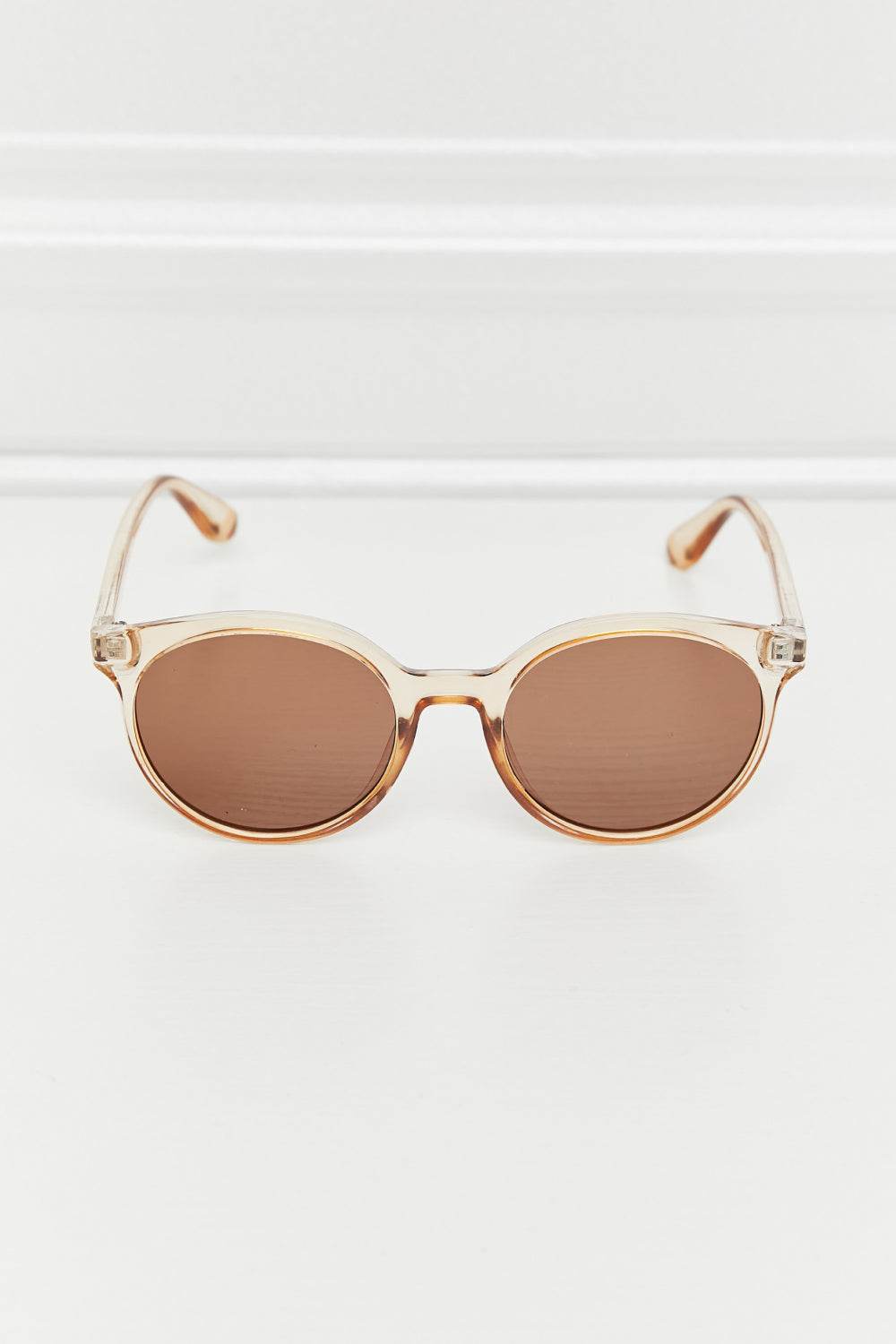 Round Full Rim Polycarbonate Frame Sunglasses - Hovatok