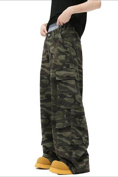 Camouflage Jeans with Cargo Pockets - Hovatok