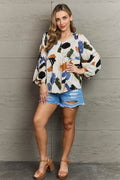 Hailey & Co Wishful Thinking Multi Colored Printed Blouse - Hovatok