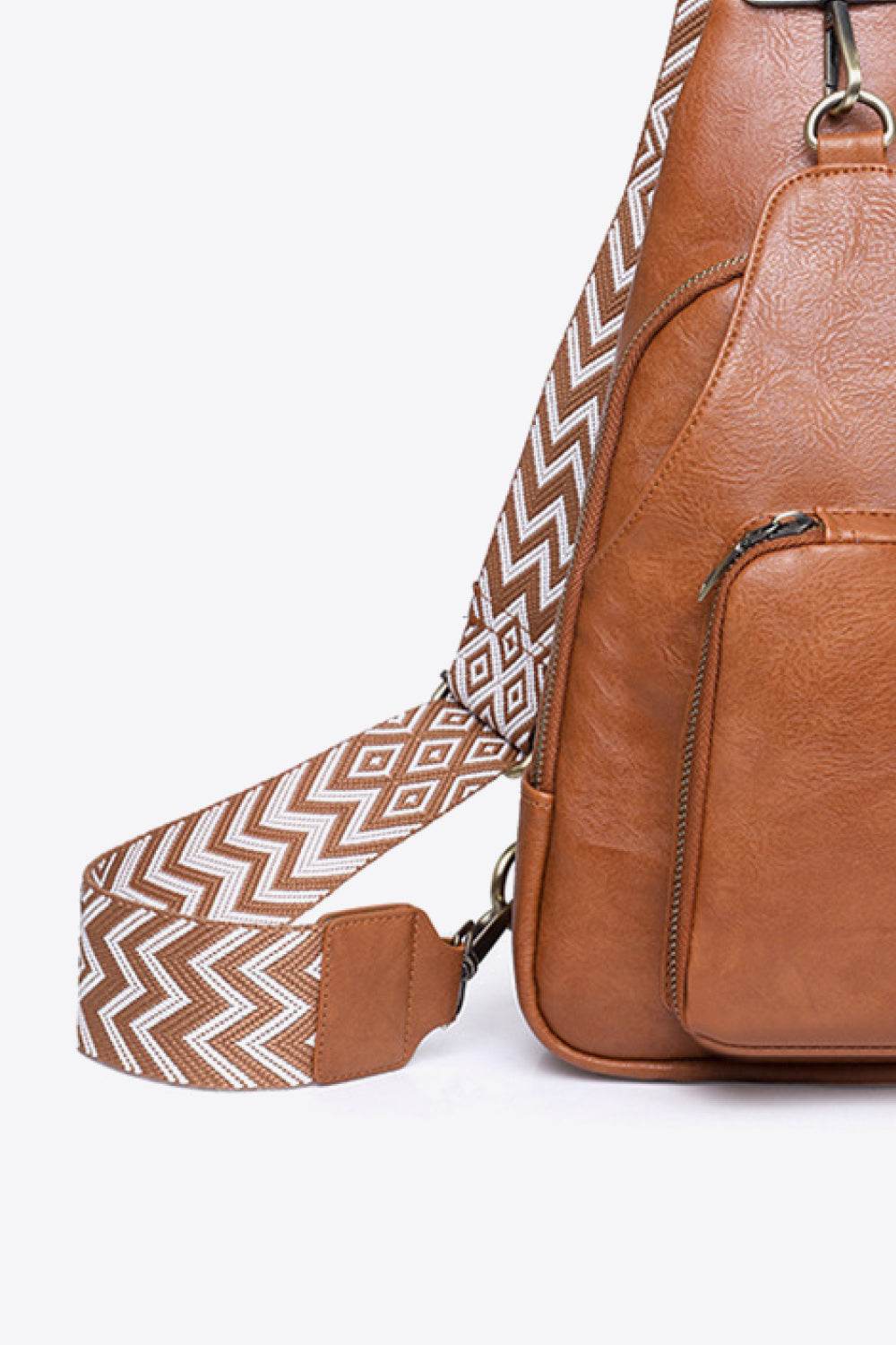 Adored Take A Trip PU Leather Sling Bag - Hovatok