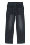 Straight Leg Jeans with Pockets - Hovatok