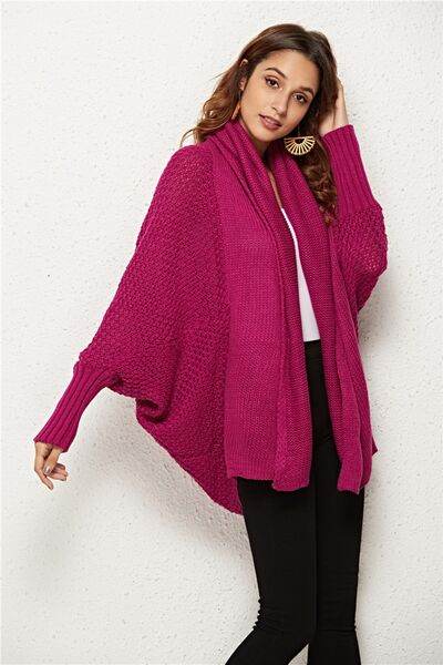 Angel Wings Open Front Batwing Sleeve Cardigan - Hovatok