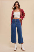 Annie Wear Button Fly High Waist Jeans - Hovatok