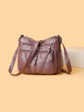 Adjustable Strap PU Leather Shoulder Bag - Hovatok