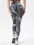 Tie-Dye High Waist Active Leggings - Hovatok