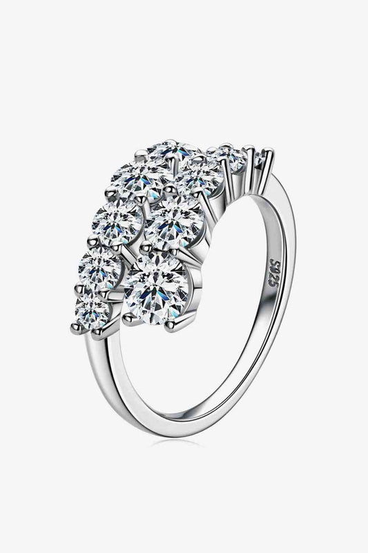 Adored Moissanite 925 Sterling Silver Ring - Hovatok