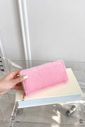 Solid Color Fluff Rectangle Wallet - Hovatok