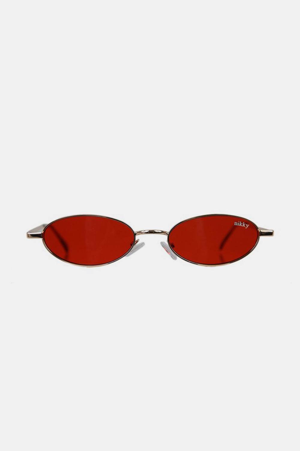 Nicole Lee USA Metal Frame Finley Oval Sunglasses - Hovatok