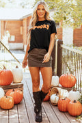 SPOOKY Round Neck Short Sleeve T-Shirt - Hovatok