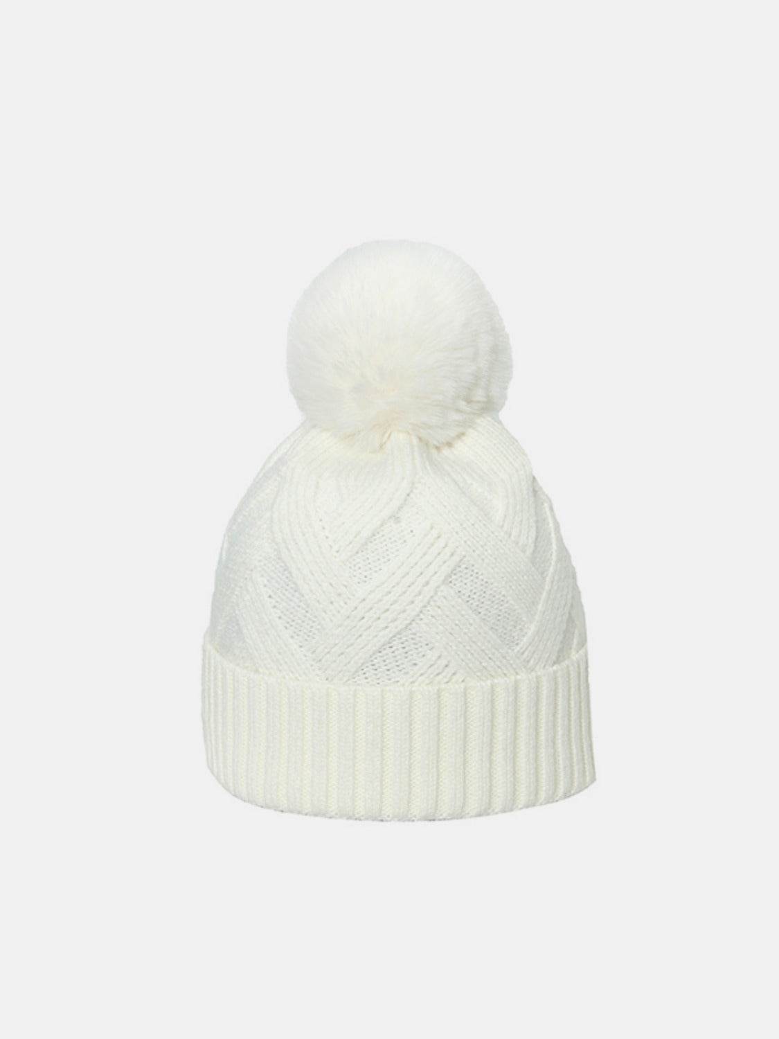 Roll Rim Hat with Pompom - Hovatok