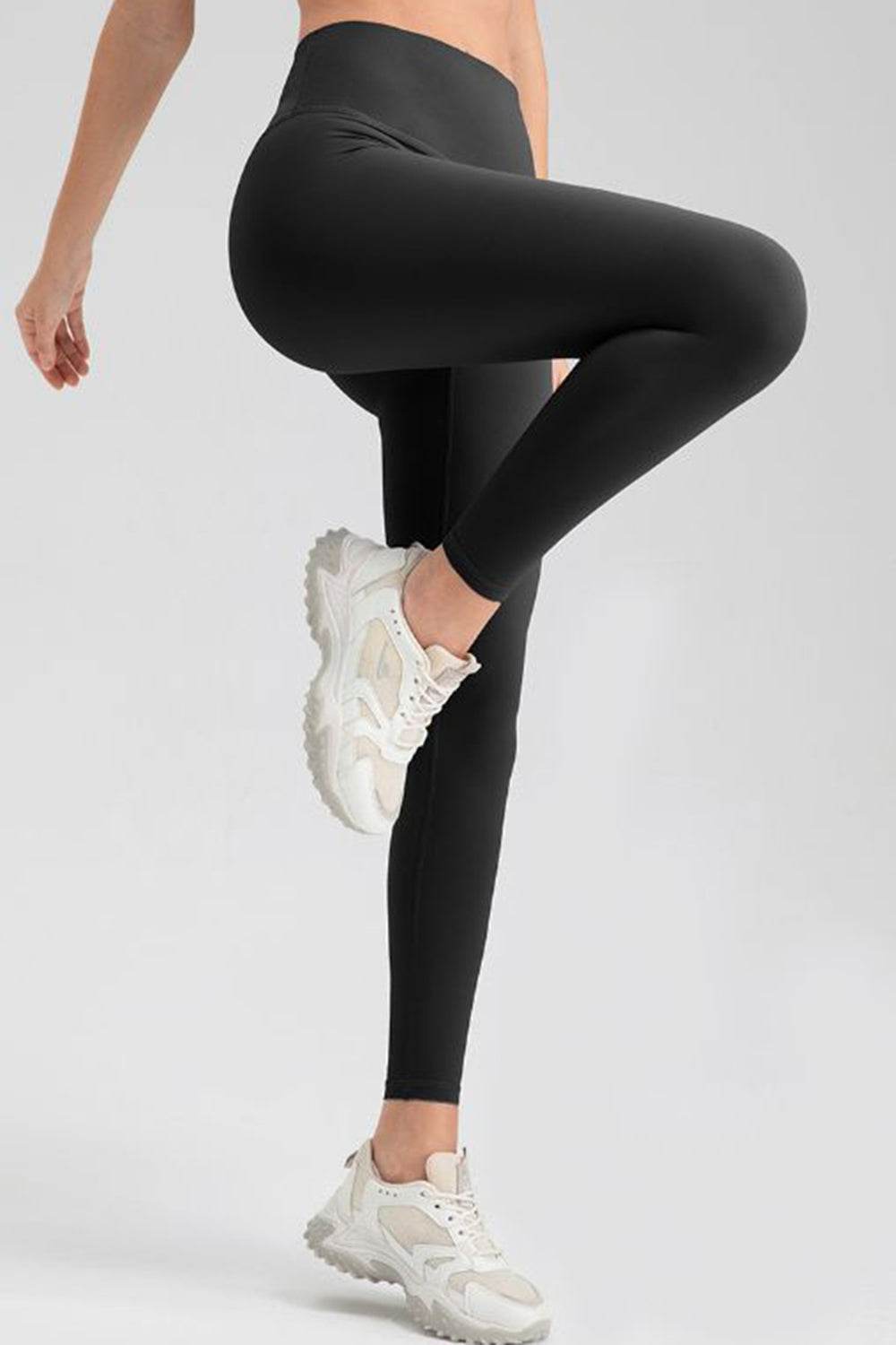 Wide Waistband Sport Leggings - Hovatok