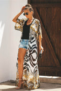 Open Front Leopard Cover-Up - Hovatok