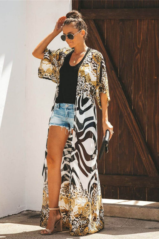 Open Front Leopard Cover-Up - Hovatok
