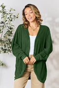 Basic Bae Full Size Ribbed Cocoon Cardigan - Hovatok