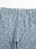 Men's Contrast Washed Bootcut Jeans - Hovatok