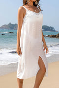 Slit Scoop Neck Wide Strap Cover Up - Hovatok