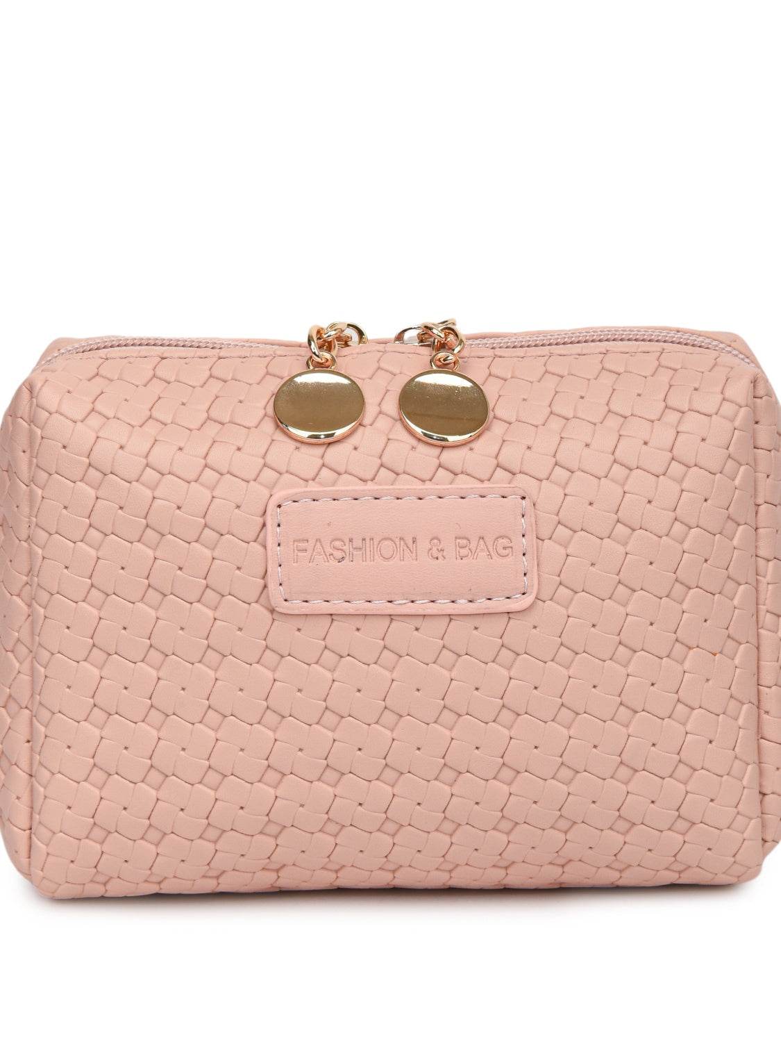 PU Leather Woven Clutch - Hovatok