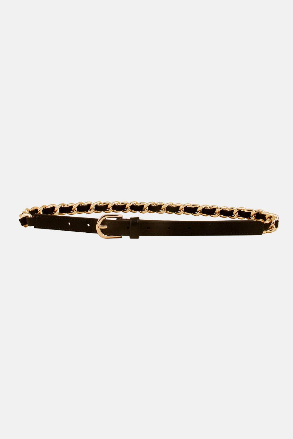PU Chain Skinny Belt - Hovatok