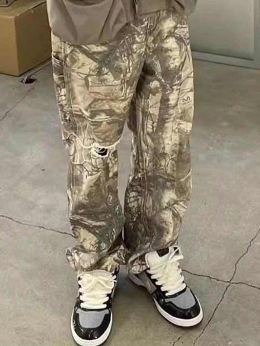 Men's Twig Camouflage Cargo Jeans - Hovatok