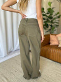RFM Full Size High Rise Garment Dye Wide Leg Jeans - Hovatok