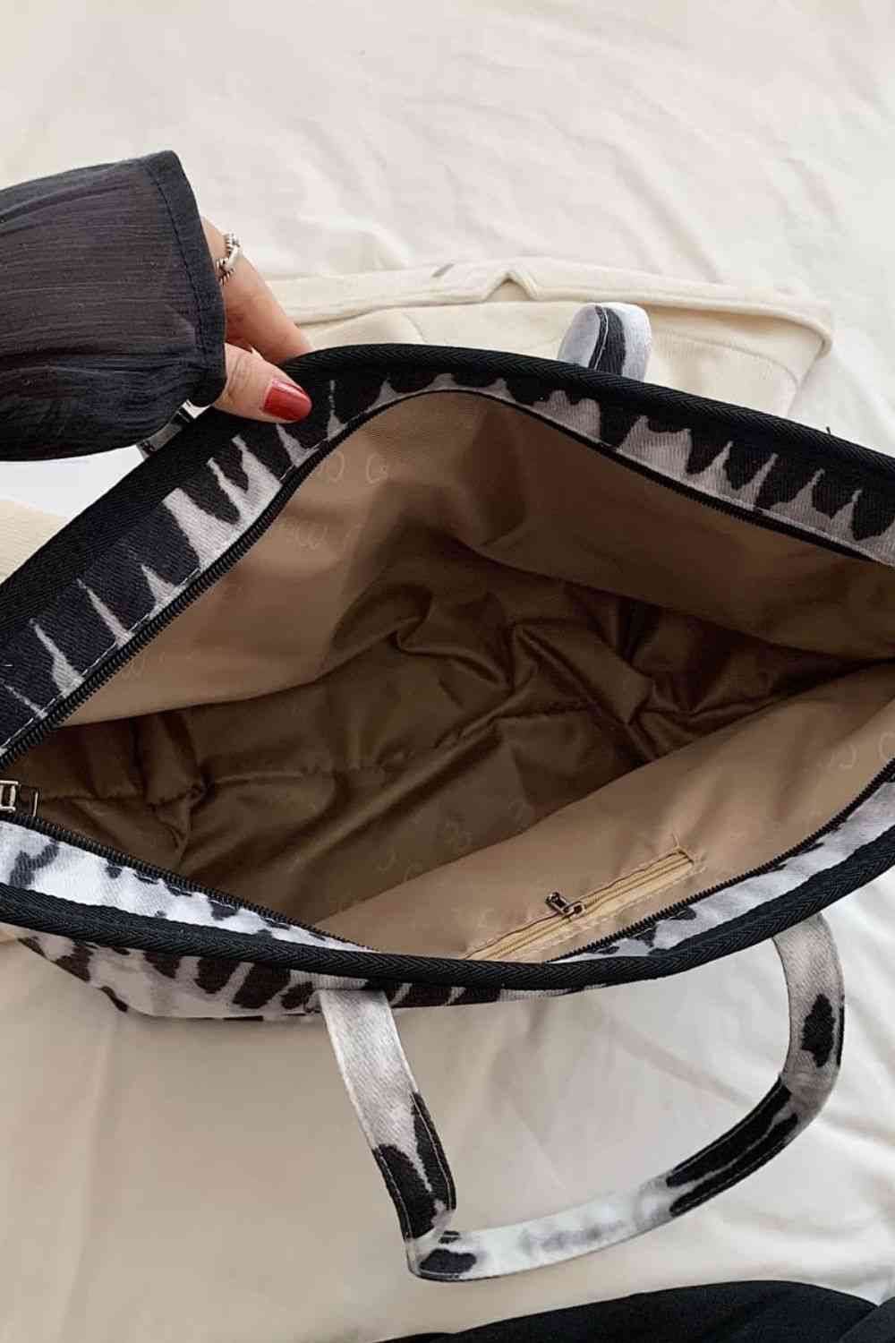 Printed PU Leather Tote Bag - Hovatok