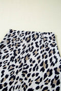 Leopard High Waist Midi Skirt - Hovatok