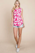 BOMBOM Printed Round Neck Tank - Hovatok