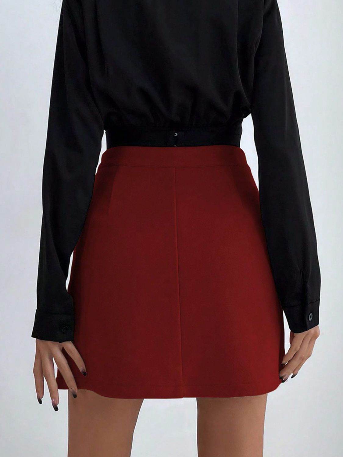 Buttoned Mini Skirt - Hovatok