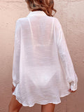 Pocketed Dropped Shoulder Cover Up - Hovatok
