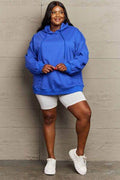 Full Size Drawstring Long Sleeve Hoodie - Hovatok