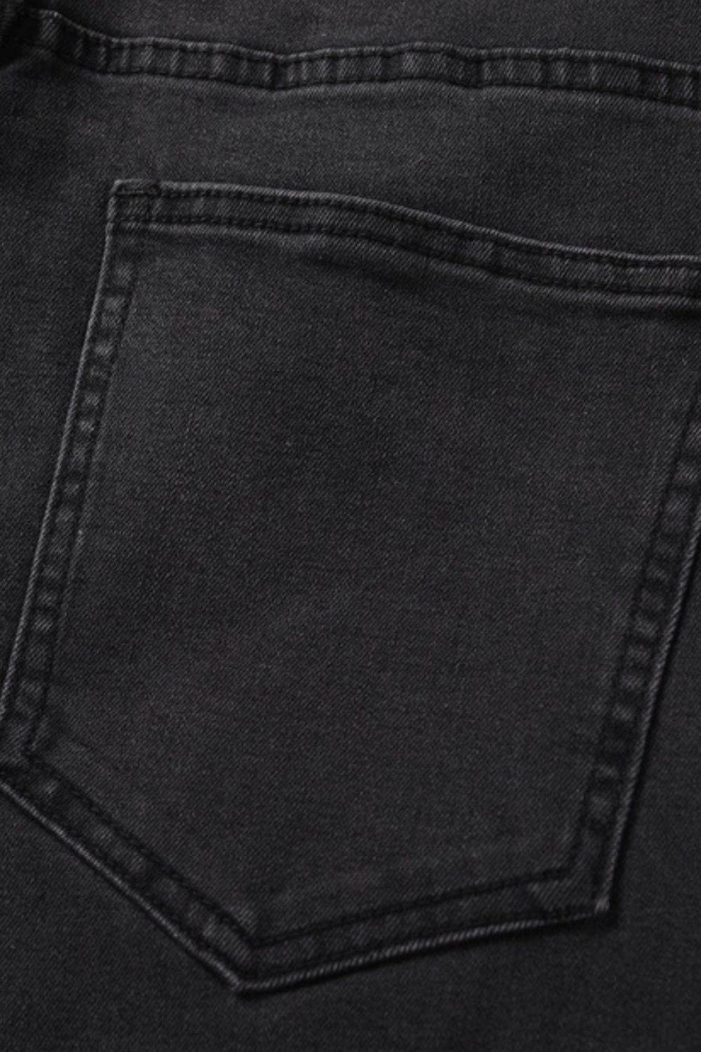 Men's Washed Bootcut Jeans - Hovatok