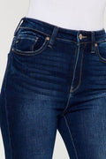 Kancan Full Size High Rise Frayed Ankle Skinny Jeans - Hovatok