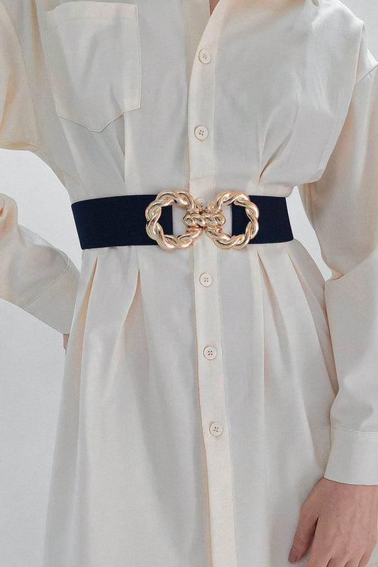 Zinc Alloy Buckle Elastic Belt - Hovatok