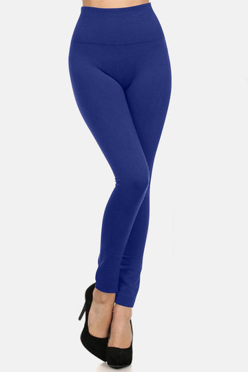 Yelete Seamless High Waist Fleece Leggings - Hovatok