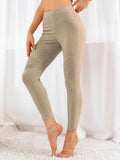 Ribbed Detail Leggings - Hovatok