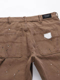 Men's Washed Bootcut Cargo Jeans - Hovatok