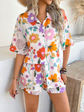 Devine Printed Button Down Shirt and Shorts Set - Hovatok